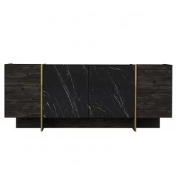 Loftscape Buffet Vidal - Imitation marbre noir / Doré -Meubles de salle à manger Soldes Magasin 1000333728 220302 030 DETAILS P000000001000333728