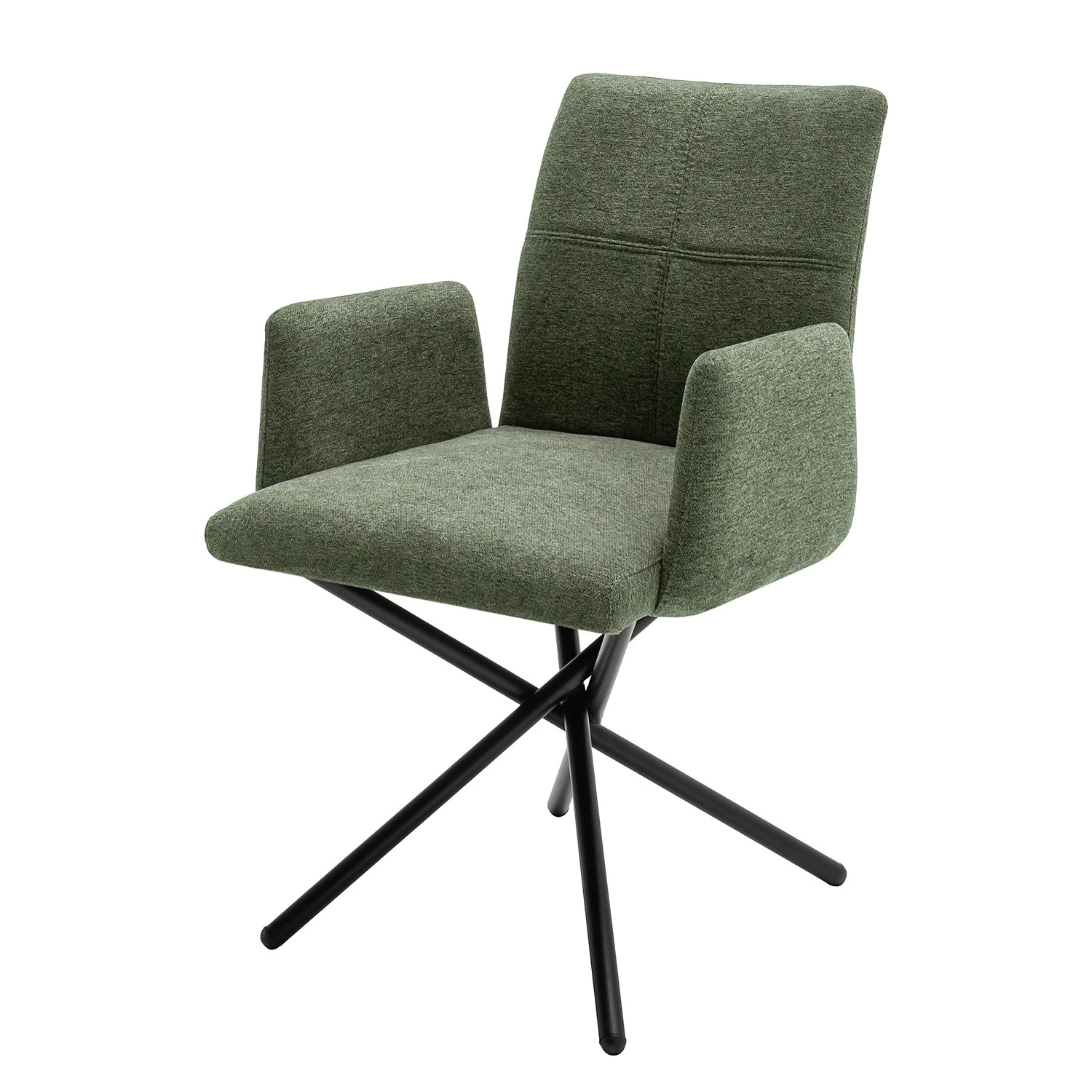 Red Living Chaise à accoudoirs Sarana - Vert olive 1 Red Living Chaise à accoudoirs Sarana - Vert olive