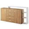Loftscape Buffet Littor - Blanc / Imitation chêne Grandson