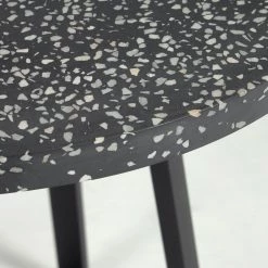 Loftscape Table Viola - Terrazzo / Acier - Terrazzo noir / Noir 11 Loftscape Table Viola - Terrazzo / Acier - Terrazzo noir / Noir -Meubles de salle à manger Soldes Magasin 1000340184 220414 030 DETAILS P000000001000340184