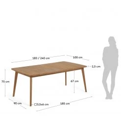 Naturoo Table Shelfy - Eucalyptus massif -Meubles de salle à manger Soldes Magasin 1000340196 220414 500 SKETCH DETAILS P000000001000340196 sketch