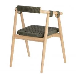 Loftscape Chaises à accoudoirs Puras (lot de 2) - Vert olive foncé 15 Loftscape Chaises à accoudoirs Puras (lot de 2) - Vert olive foncé -Meubles de salle à manger Soldes Magasin 1000340202 220414 035 DETAILS P000000001000340202