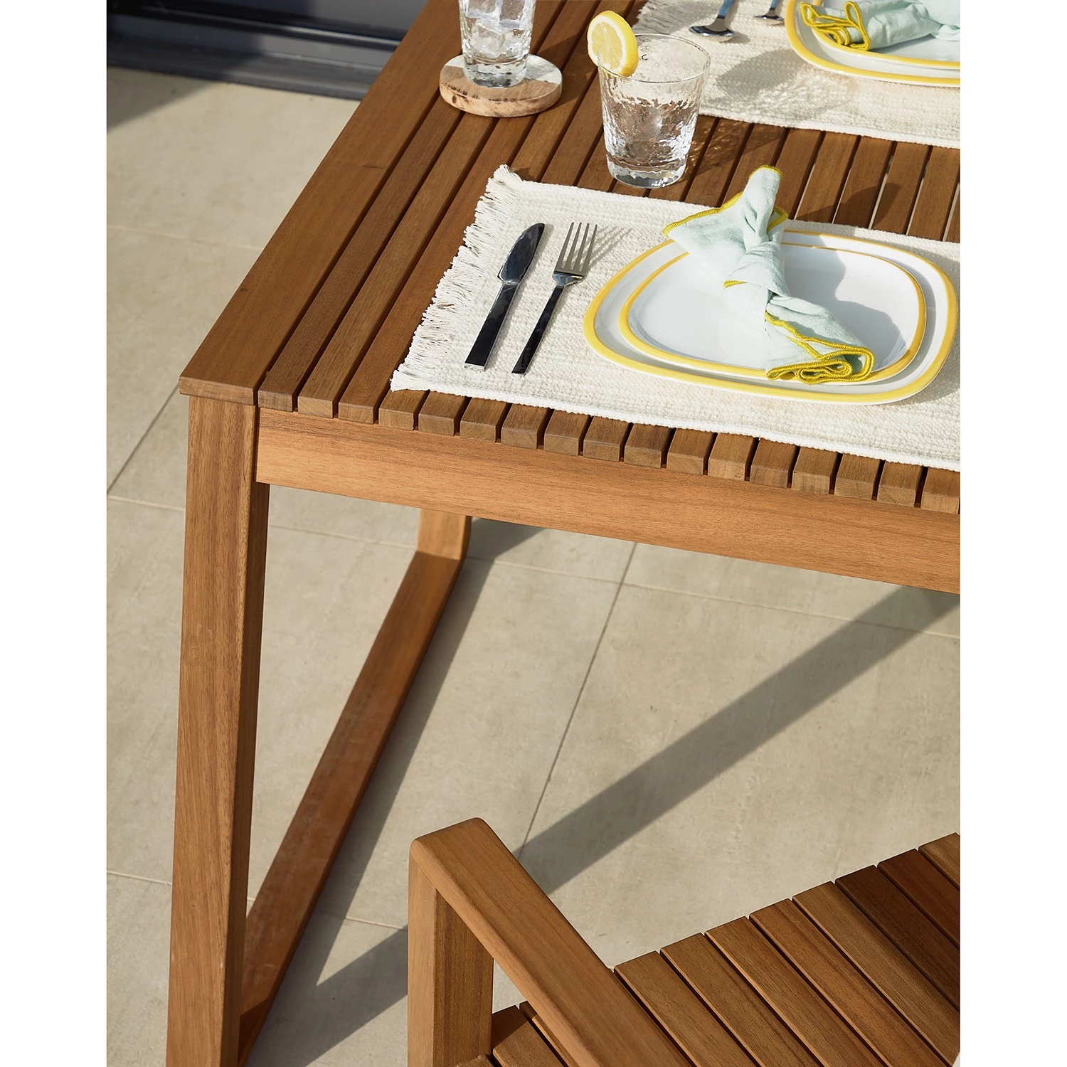 Naturoo Table Seelze - Acacia massif - Acacia marron 4 Naturoo Table Seelze - Acacia massif - Acacia marron – Image 4