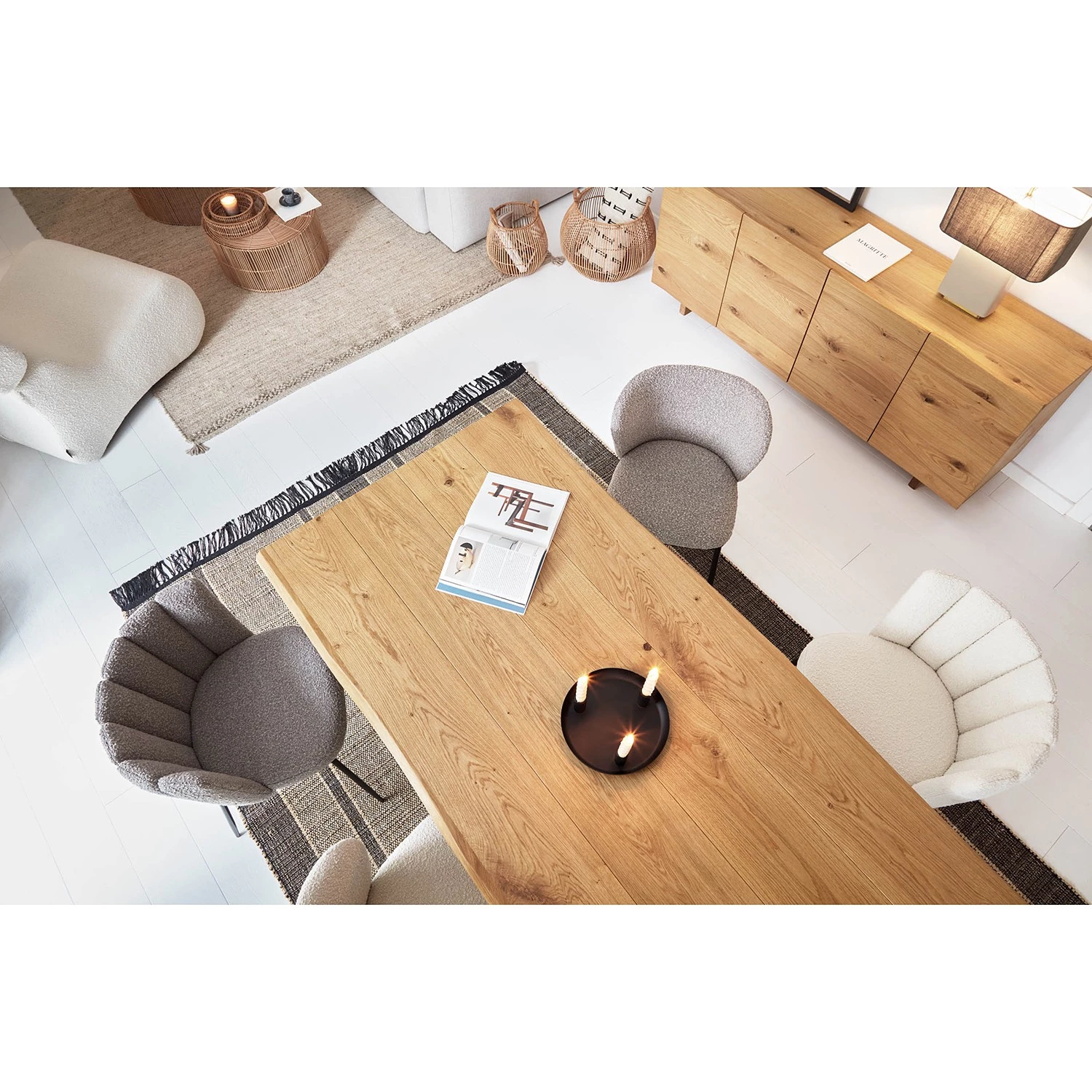 Loftscape Chaises capitonnées Crombie (2er-Set) - Sahara 4 Loftscape Chaises capitonnées Crombie (2er-Set) - Sahara – Image 4