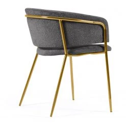 Loftscape Chaises accoudoirs Vilhena V (lot de 2) - Gris -Meubles de salle à manger Soldes Magasin 1000340232 220414 036 DETAILS P000000001000340232