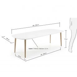 Norrwood Table Dalila II - Extensible -Meubles de salle à manger Soldes Magasin 1000340240 220414 500 SKETCH DETAILS P000000001000340240 sketch