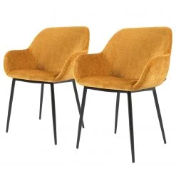 Loftscape Chaises accoudoirs Kusamo III (lot de 2) - Jaune doré