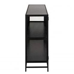 Red Living Buffet Coogee IV - Verre / Métal - Noir -Meubles de salle à manger Soldes Magasin 1000340385 220318 050 DETAILS P000000001000340385