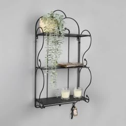 Loftscape Étagères murales Konstanze - Métal - Noir -Meubles de salle à manger Soldes Magasin 1000341928 220323 021 MOOD DETAILS P000000001000341928 mood