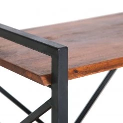 Red Living Étagère Ugo II - Manguier massif / Métal - Manguier / Noir -Meubles de salle à manger Soldes Magasin 1000341970 220331 030 DETAILS P000000001000341970