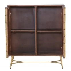 Red Living Buffet haut Nook - Manguier massif / Métal - Manguier / Doré -Meubles de salle à manger Soldes Magasin 1000341972 220331 040 DETAILS P000000001000341972