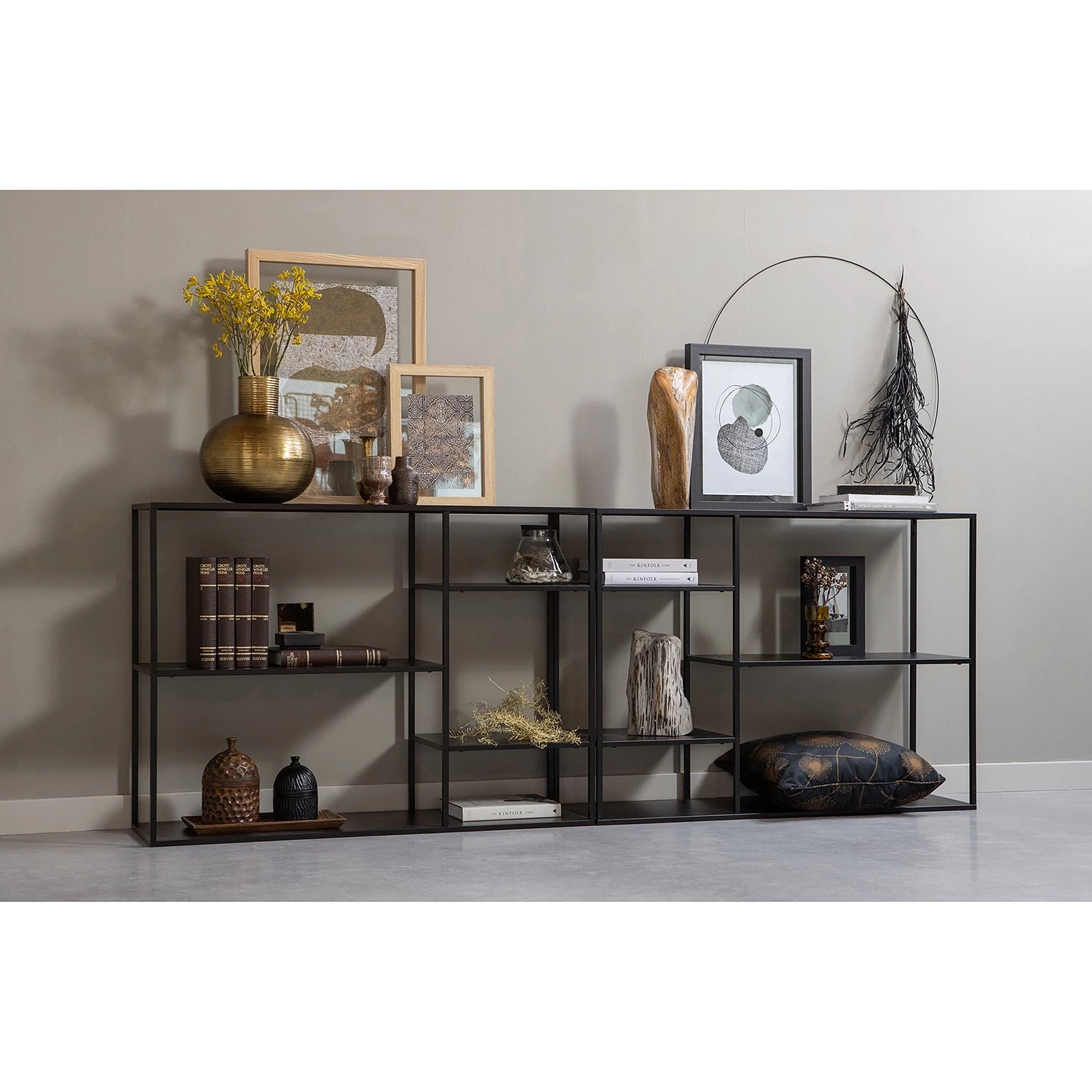 Red Living Étagère Wilton - Métal - Noir 2 Red Living Étagère Wilton - Métal - Noir – Image 2