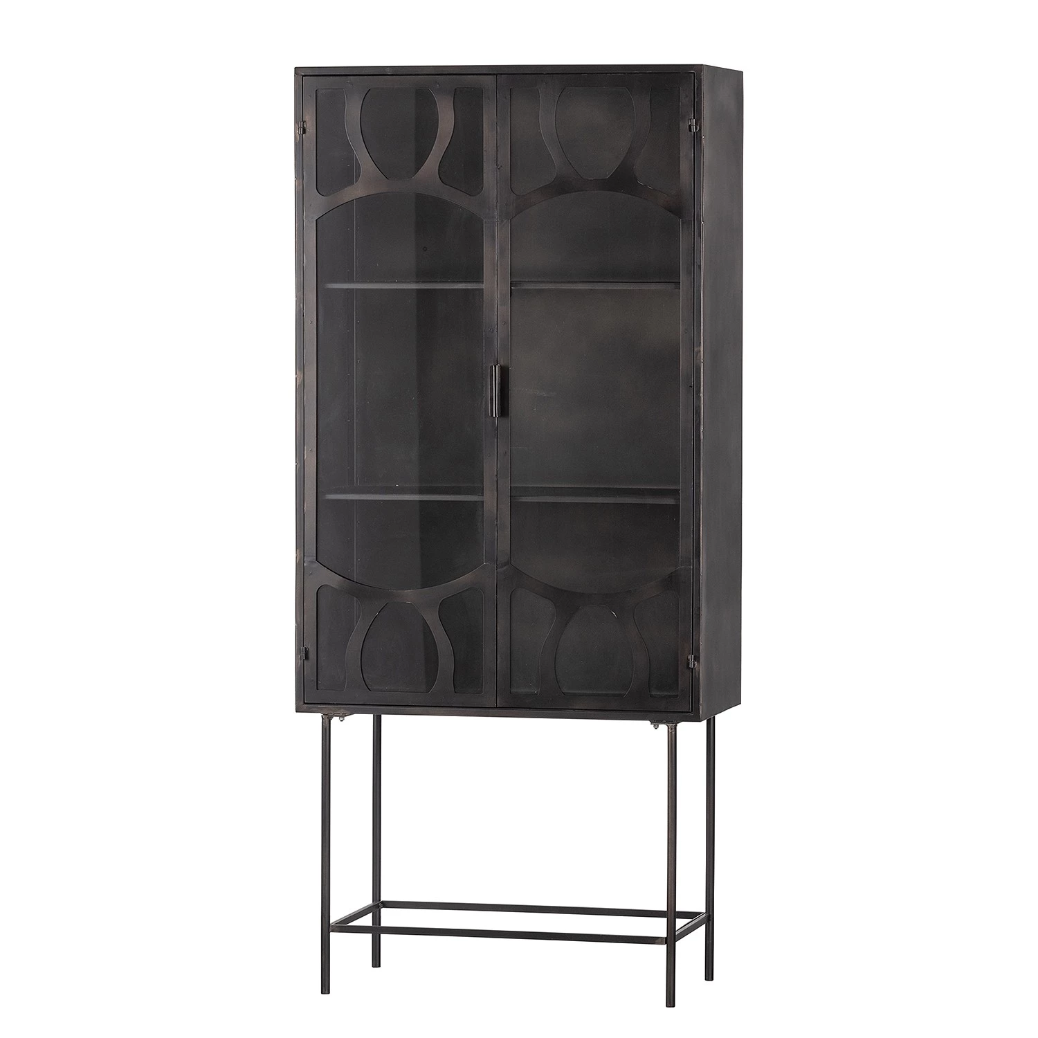 Red Living Vitrine Rustique - Métal - Noir antique 1 Red Living Vitrine Rustique - Métal - Noir antique