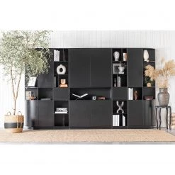 Loftscape Armoire Rozzano II - Pin massif - Pin noir -Meubles de salle à manger Soldes Magasin 1000342128 220401 021 MOOD DETAILS P000000001000342128 mood