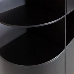 Loftscape Armoire Rozzano II - Pin massif - Pin noir -Meubles de salle à manger Soldes Magasin 1000342128 220401 070 DETAILS P000000001000342128