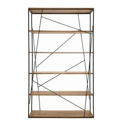 Tom Tailor Étagère Piketon II - Manguier massif / Aluminium - Manguier / Noir -Meubles de salle à manger Soldes Magasin 1000342413 220325 030 DETAILS P000000001000342413