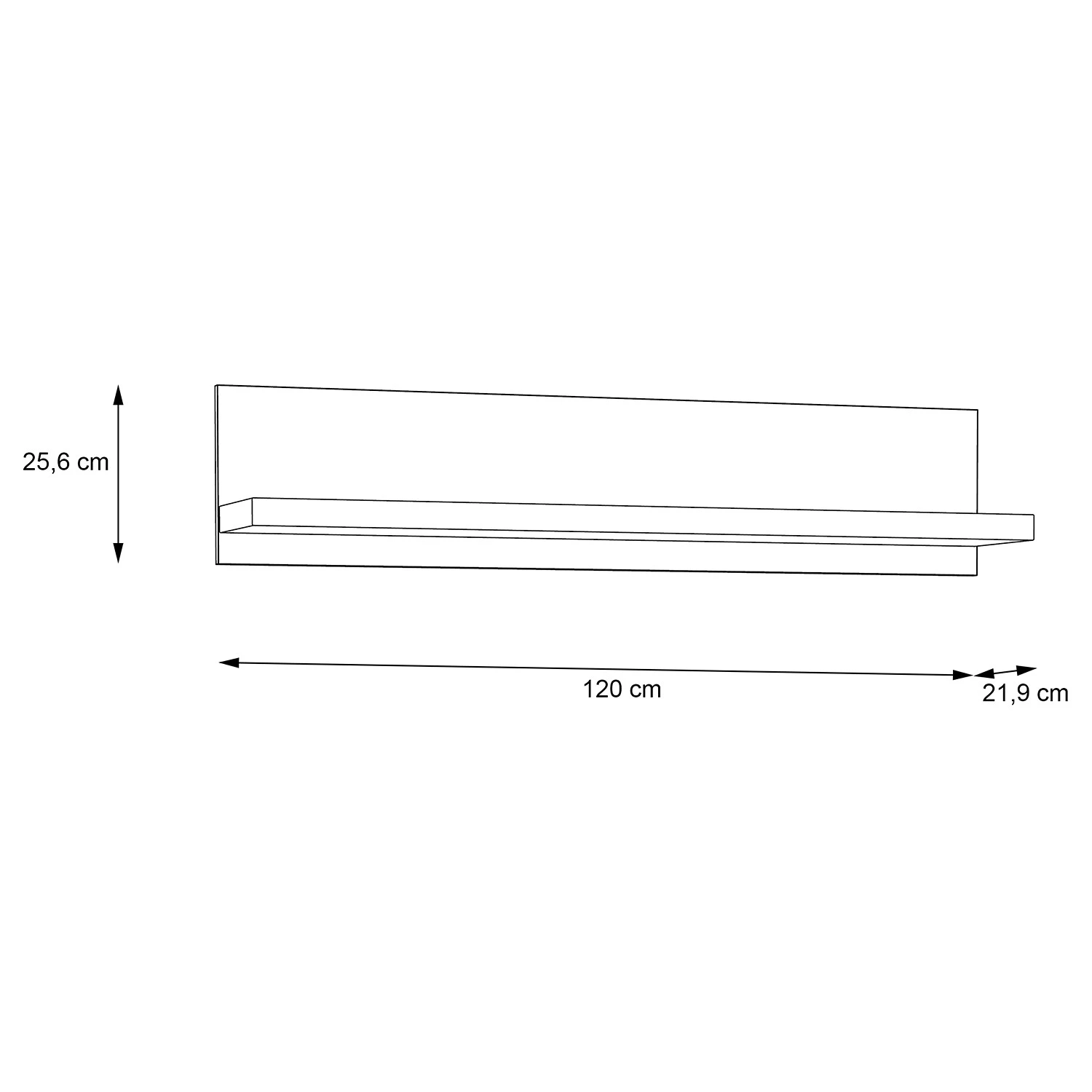 Loftscape Étagère murale Parksville - Imitation chêne Sonoma 4 Loftscape Étagère murale Parksville - Imitation chêne Sonoma – Image 4
