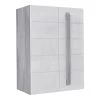 Loftscape Buffet Toscana - Blanc brillant / Imitation chêne gris