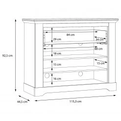 Ridgevalley Buffet Sandvik - Imitation chêne blanc / Imitation chêne Nelson -Meubles de salle à manger Soldes Magasin 1000342501 220331 501 SKETCH DETAILS P000000001000342501 sketch
