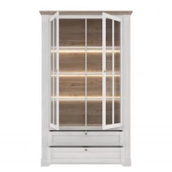 Ridgevalley Vitrine Sandvik - Éclairage inclus Imitation chêne blanc / Imitation chêne Nelson -Meubles de salle à manger Soldes Magasin 1000342502 220331 035 DETAILS P000000001000342502