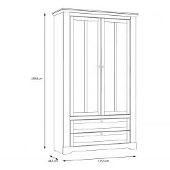 Ridgevalley Vitrine Sandvik - Éclairage inclus Imitation chêne blanc / Imitation chêne Nelson -Meubles de salle à manger Soldes Magasin 1000342502 220331 500 SKETCH DETAILS P000000001000342502 sketch