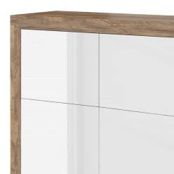 Loftscape Buffet Shipley - Blanc brillant / Imitation chêne 10 Loftscape Buffet Shipley - Blanc brillant / Imitation chêne -Meubles de salle à manger Soldes Magasin 1000342829 220412 040 DETAILS P000000001000342829