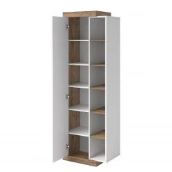 Loftscape Vitrine Shipley - Blanc brillant / Imitation chêne 10 Loftscape Vitrine Shipley - Blanc brillant / Imitation chêne -Meubles de salle à manger Soldes Magasin 1000342831 220412 030 DETAILS P000000001000342831