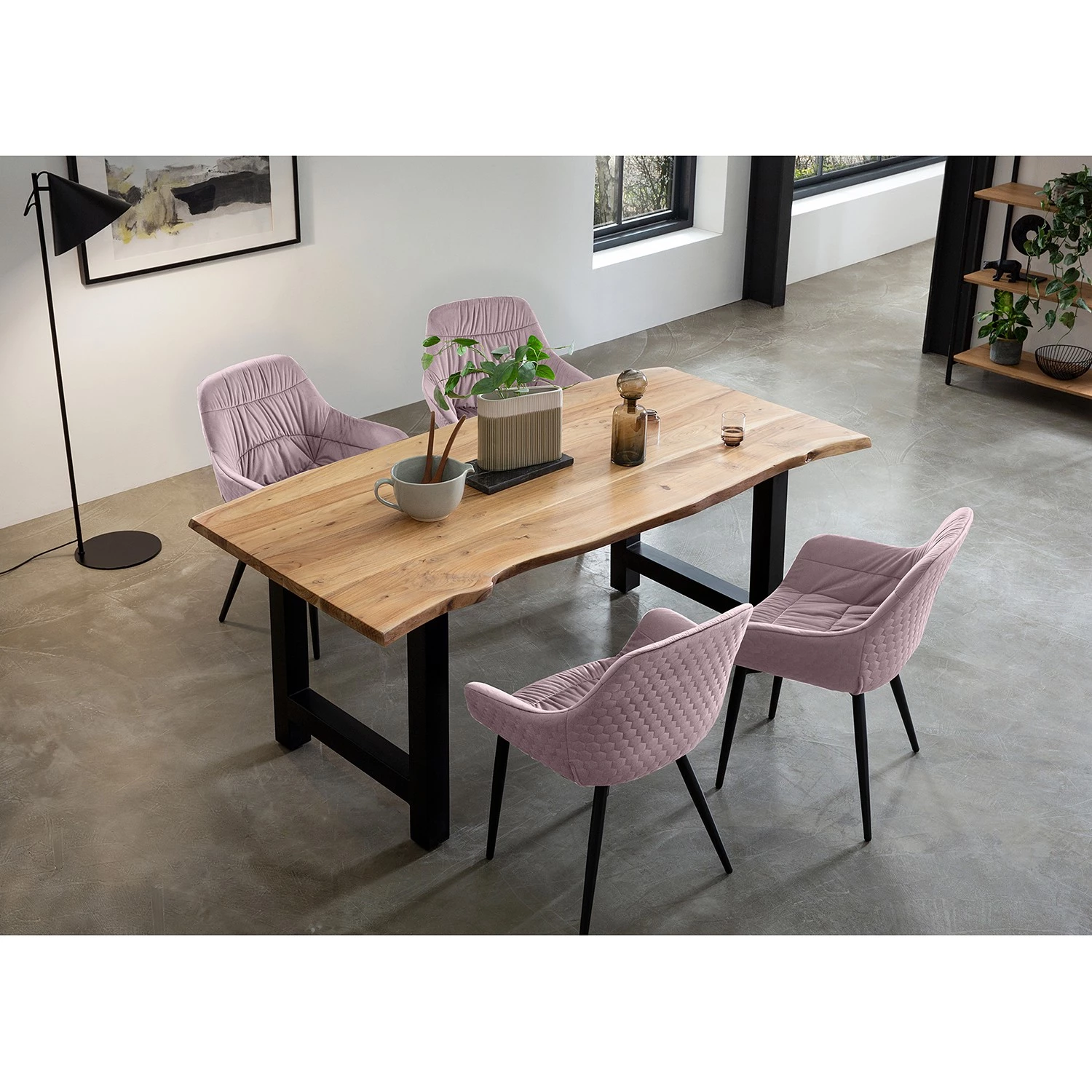 Loftscape Chaise à accoudoirs Sabana - Rose clair 3 Loftscape Chaise à accoudoirs Sabana - Rose clair – Image 3