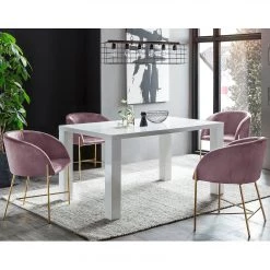 Loftscape Salle à manger Eadwine II (5 éléments) - Rose clair