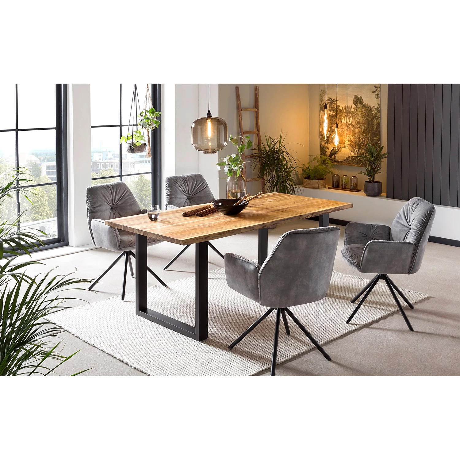 Red Living Table Wimbledon - 200 x 100 cm 3 Red Living Table Wimbledon - 200 x 100 cm – Image 3