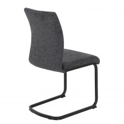 Red Living Chaises cantilever Playa II (lot de 2) - Tissu / Acier - Gris / Noir -Meubles de salle à manger Soldes Magasin 1000343826 220406 040 DETAILS P000000001000343826
