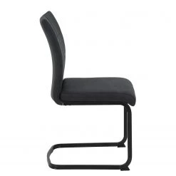 Red Living Chaises cantilever Playa (lot de 2) - Microfibre / Acier - Anthracite / Noir 8 Red Living Chaises cantilever Playa (lot de 2) - Microfibre / Acier - Anthracite / Noir -Meubles de salle à manger Soldes Magasin 1000343827 220406 035 DETAILS P000000001000343827