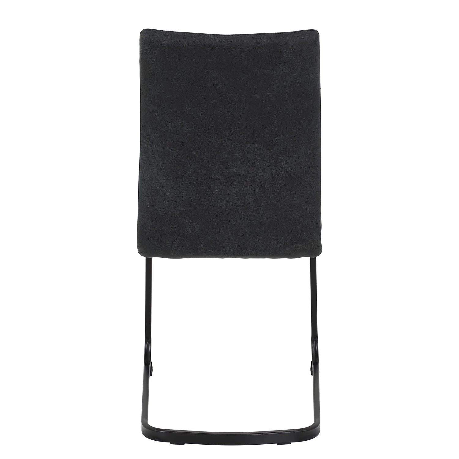 Red Living Chaises cantilever Playa (lot de 2) - Microfibre / Acier - Anthracite / Noir 5 Red Living Chaises cantilever Playa (lot de 2) - Microfibre / Acier - Anthracite / Noir – Image 5