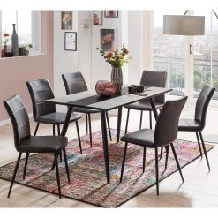 Loftscape Salle à manger Titan (7 éléments) - Anthracite