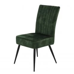 Loftscape Salle à manger Toga (5 éléments) - Microfibre / Acacia massif - Vert foncé -Meubles de salle à manger Soldes Magasin 1000343887 220407 041 DETAILS P000000001000343887