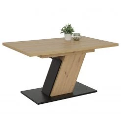 Loftscape Salle à manger Vallen (7 éléments) - (Extensible) Anthracite / Imitation chêne artisan -Meubles de salle à manger Soldes Magasin 1000343888 220407 030 DETAILS P000000001000343888