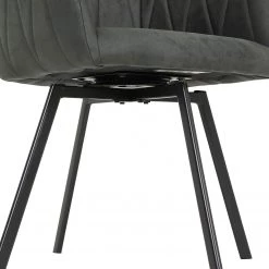 Loftscape Salle à manger Vagos (5 éléments) - (Extensible) Anthracite / Imitation chêne artisan -Meubles de salle à manger Soldes Magasin 1000343889 220407 050 DETAILS P000000001000343889