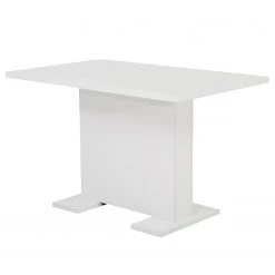 Loftscape Salle à manger Varn (4 éléments) - (Extensible) Noir / Blanc brillant -Meubles de salle à manger Soldes Magasin 1000343896 220407 030 DETAILS P000000001000343896