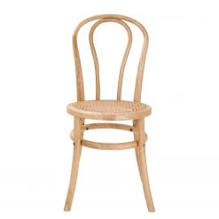 Butlers Chaises WIENER MELANGE (lot de 2) - Bois d’orme / Rotin - Naturel -Meubles de salle à manger Soldes Magasin 1000344071 220406 030 DETAILS P000000001000344071