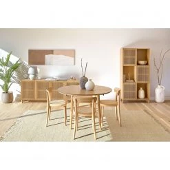 Norrwood Table Trebas - Extensible - Placage en chêne - Chêne -Meubles de salle à manger Soldes Magasin 1000344479 220412 022 MOOD DETAILS P000000001000344479 mood