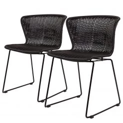 Loftscape Chaises Roseboro (lot de 2) - Noir