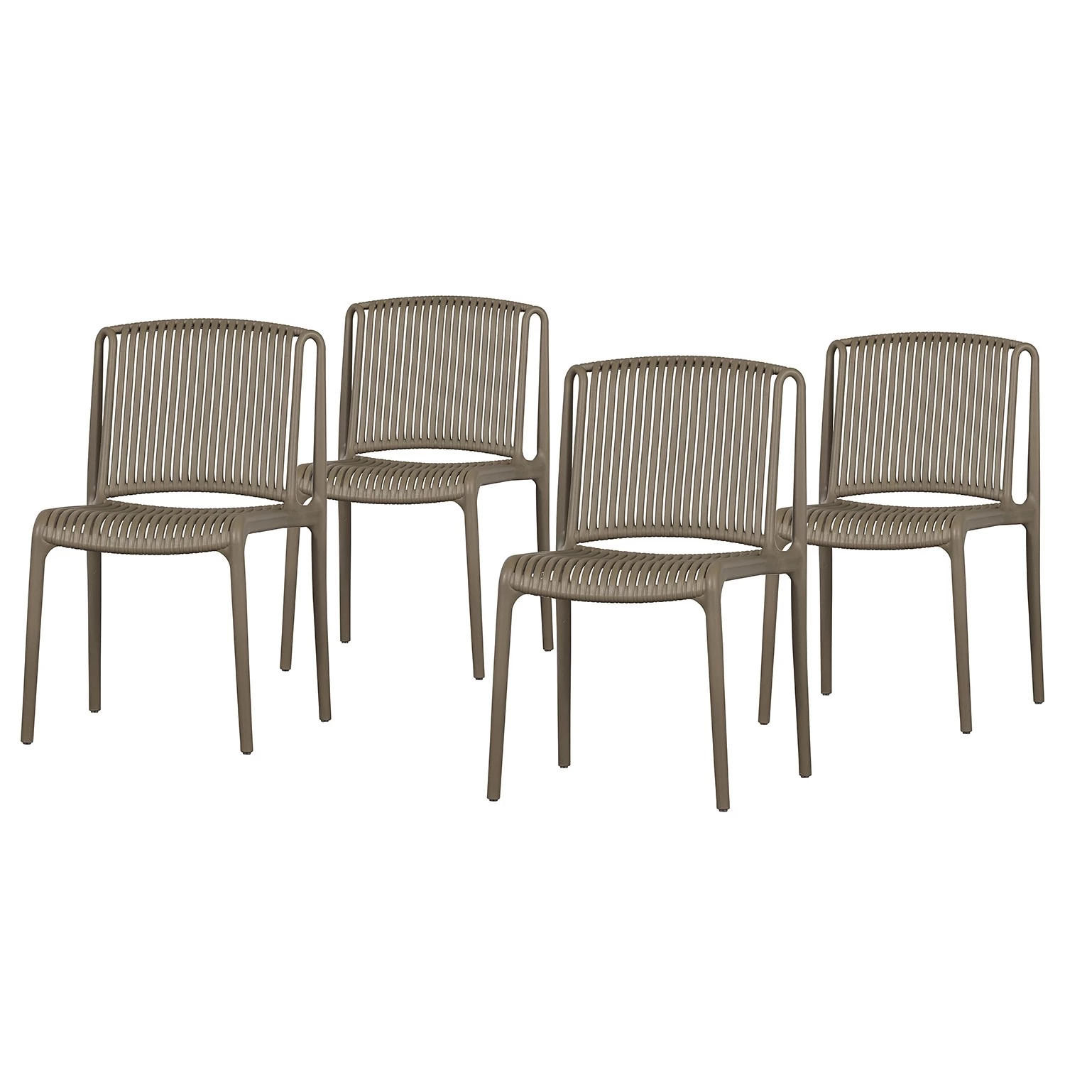 Loftscape Chaises Schönberg (lot de 4) - Taupe 1 Loftscape Chaises Schönberg (lot de 4) - Taupe