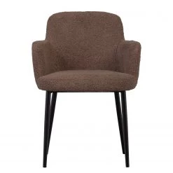 Loftscape Chaise à accoudoirs Volinia - Marron noix de coco -Meubles de salle à manger Soldes Magasin 1000344499 220414 030 DETAILS P000000001000344499