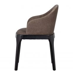 Loftscape Chaise à accoudoirs Valdes - Tissu / Hévéa massif - Taupe / Noir 11 Loftscape Chaise à accoudoirs Valdes - Tissu / Hévéa massif - Taupe / Noir -Meubles de salle à manger Soldes Magasin 1000344501 220414 031 DETAILS P000000001000344501