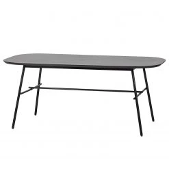 Loftscape Table Sandino - Manguier massif / Acier - Manguier / Noir
