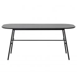 Loftscape Table Sandino - Manguier massif / Acier - Manguier / Noir -Meubles de salle à manger Soldes Magasin 1000344506 220414 032 DETAILS P000000001000344506