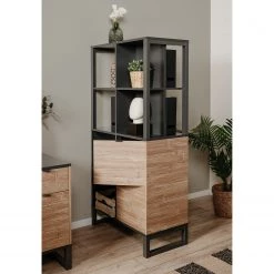 Loftscape Étagère Mid West - Imitation bambou / Anthracite -Meubles de salle à manger Soldes Magasin 1000344589 220407 021 MOOD DETAILS P000000001000344589 mood