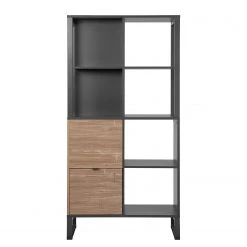Loftscape Étagère Mid West - Imitation bambou / Anthracite -Meubles de salle à manger Soldes Magasin 1000344589 220407 030 DETAILS P000000001000344589