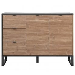Loftscape Buffet Mid West - Imitation bambou / Anthracite -Meubles de salle à manger Soldes Magasin 1000344599 220407 030 DETAILS P000000001000344599