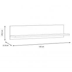 Loftscape Étagère murale Vetras - Blanc brillant / Imitation béton -Meubles de salle à manger Soldes Magasin 1000344661 220414 500 SKETCH DETAILS P000000001000344661 sketch